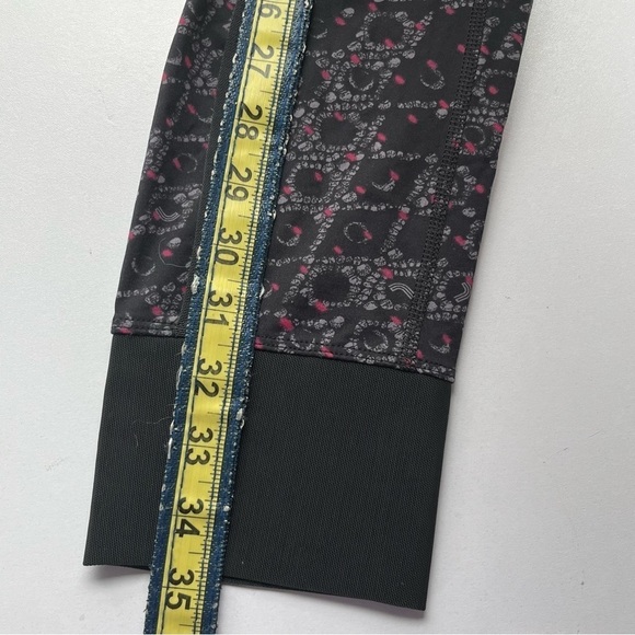 Lole Athletic Performance Yoga Running Angle Length Leggings Black Pink Small - Picture 6 of 9